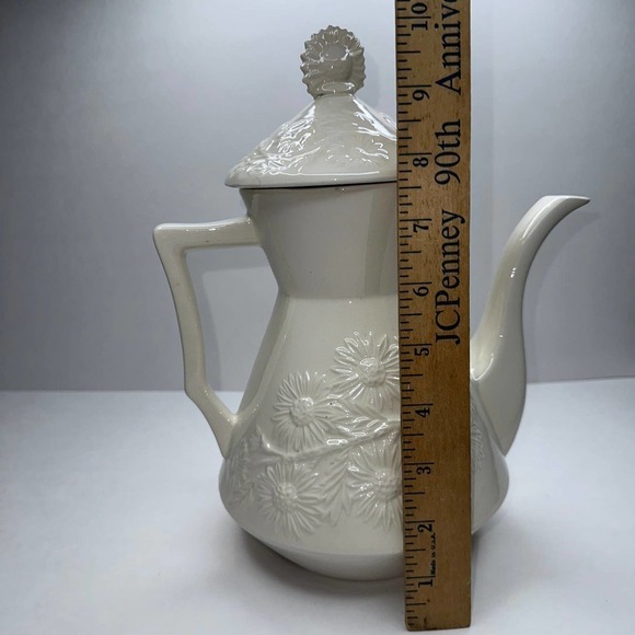Daisy or Mini Sunflower Floral Teapot or Coffee Pot Ceramic - Picture 10 of 12